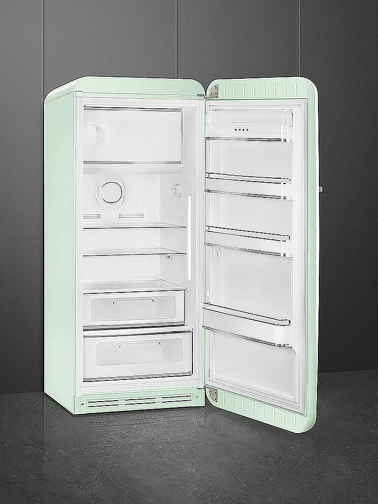 SMEG Kühlschrank mit Gefrierfach 50s Retro Style Pastellgrün FAB28RPG5 grün